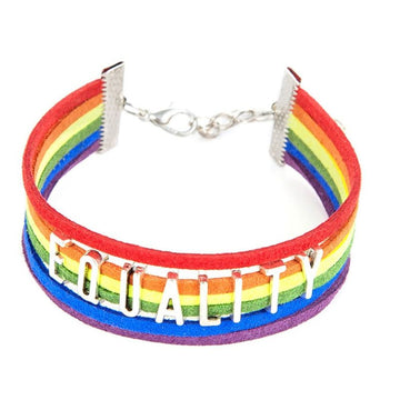 Rainbow Pride Braided Bracelet